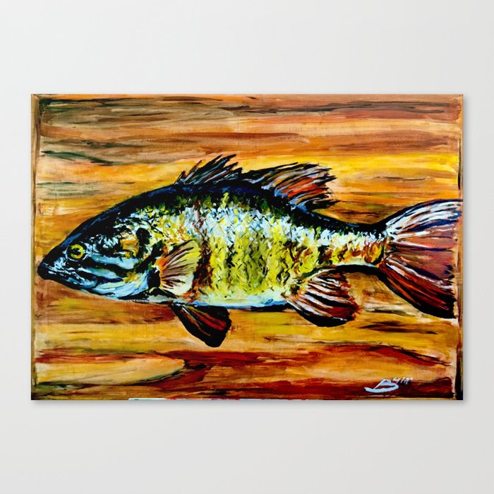 Fish Painting Canvas Print By Brycehart Society6