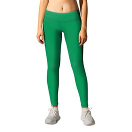 NOW FERN GREEN SOLID COLOR Leggings | Pantone, Abstract, Modern, Typography, Painting, Colour, Monochrome, Pop Art, Nowcolor, Minimal 