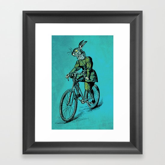 The Bicycle Bunny Framed Art Print