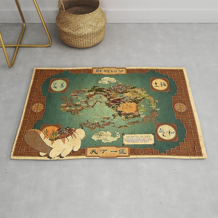 Avatar The Last Airbender Map Rug