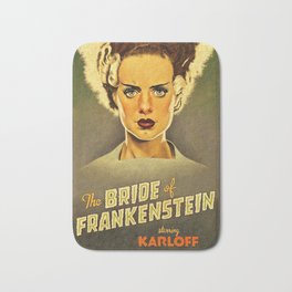 The Bride of Frankenstein - Her - 1935 Bath Mat | Maryshelley, Oil, Horrormovie, Frankenstein, Posterdesign, Thebride, Vintagemovieposter, Themonster, Sciencefiction, Classicmovie 
