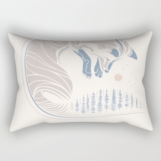 Chasing It's Tail Rectangular Pillow