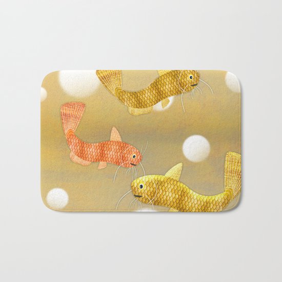 Toy Catfish (Gold) Bath Mat