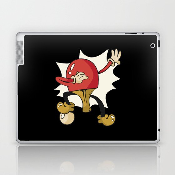 Dabbing Table Tennis Paddle Laptop & iPad Skin