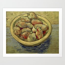 Still Life Potatoes in a Yellow Dish Vincent van Gogh Art Print