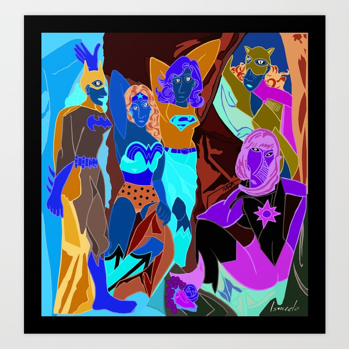 The Ladies Of Dc Digital Ilustration Supergirl Wall Decor