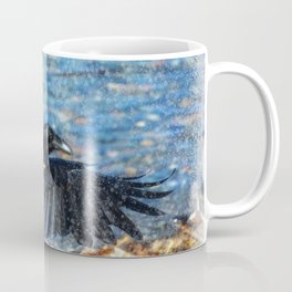 Kaslo Raven Wildlife Art Coffee Mug