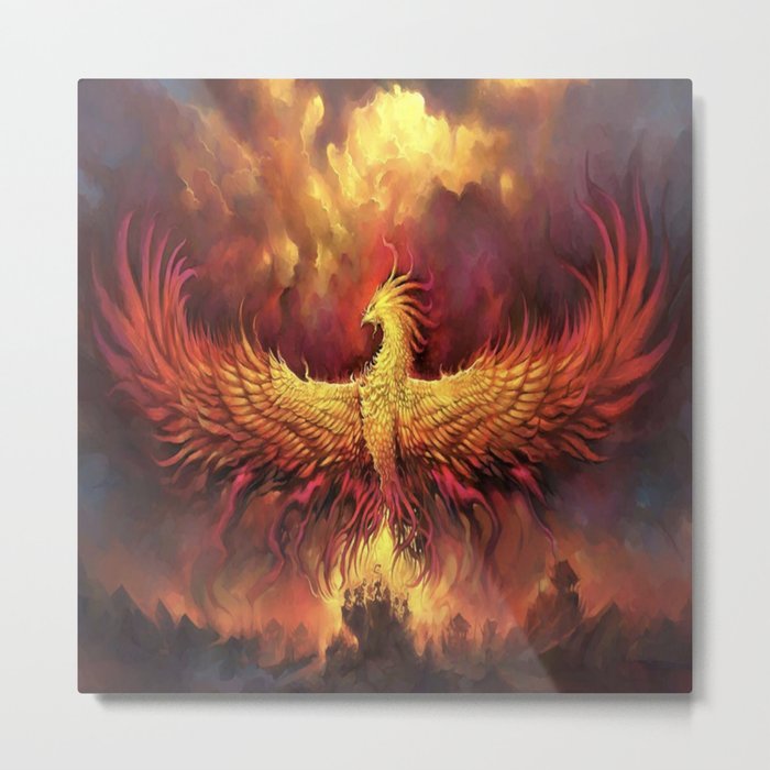 Fiery Phoenix  Metal Print