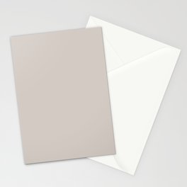 Light Gray Brown Solid Color Pairs Pantone Crystal Gray 13-3801 TCX Shades of Brown Hues Stationery Card