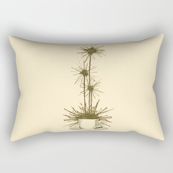 Midnight Flower Rectangular Pillow