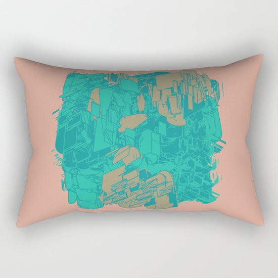 Graphic Junk Rectangular Pillow