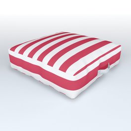 Red white striped Outdoor Floor Cushion