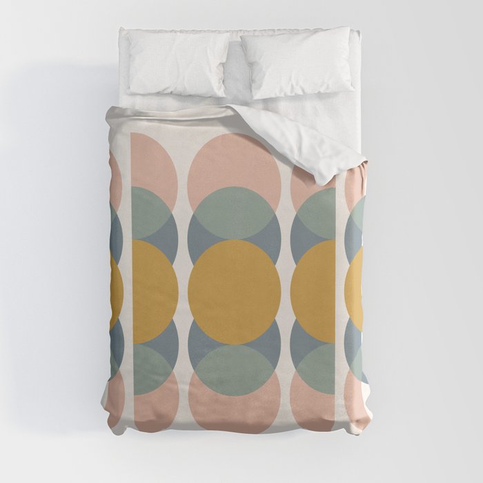 Moon Phases Abstract VII Duvet Cover