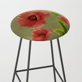 Red Poppies 1 Bar Stool