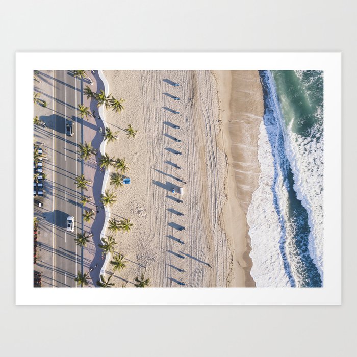 Fort Lauderdale from aerial point of view Art Print