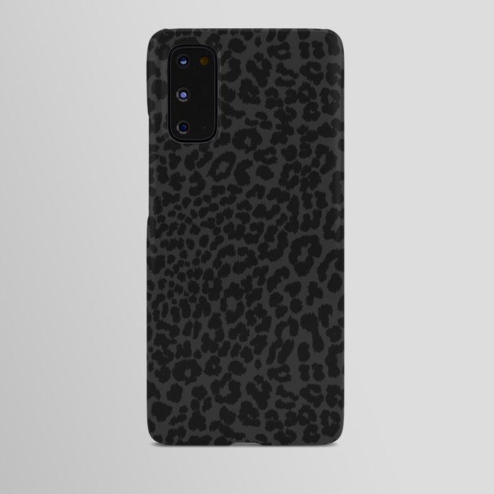Goth Black Leopard Animal Print Android Case