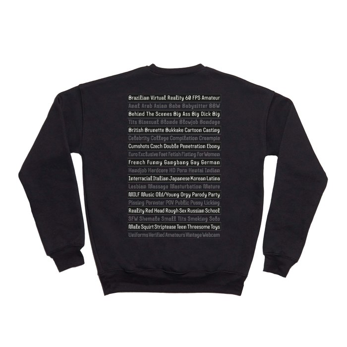 Pornhub tags Crewneck Sweatshirt by Makumba