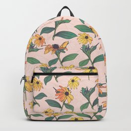 Golden Black-Eyed Daisy Flowers Backpack