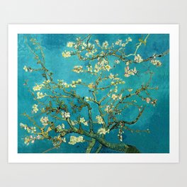 Vincent Van Gogh Blossoming Almond Tree Art Print
