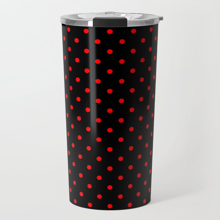 Purely Red - polka 7 Travel Mug