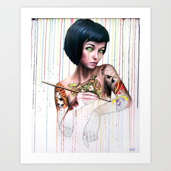 Off-color Clara Art Print