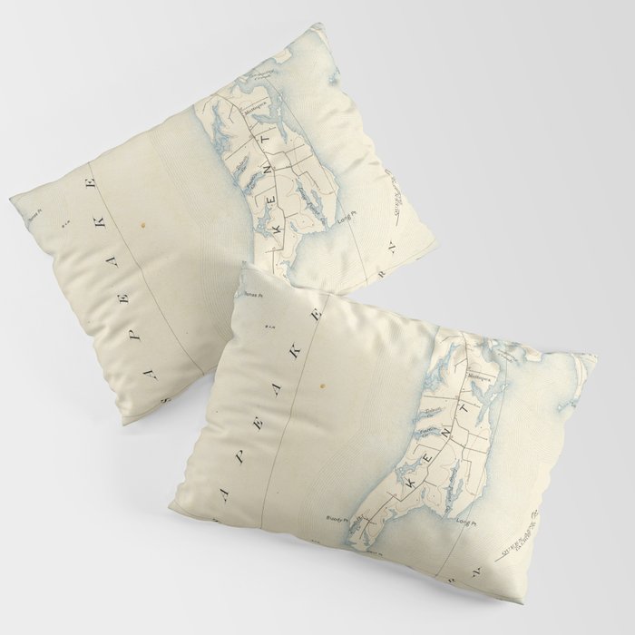 Vintage Annapolis MD & Chesapeake Bay Map (1902) Pillow Sham