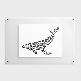 Whale in shapes Floating Acrylic Print