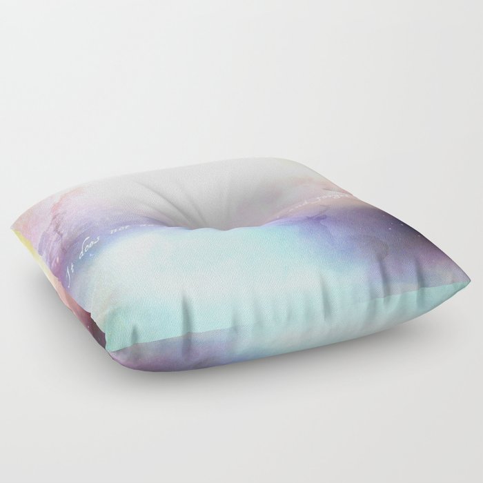 It does not do to dwell on dreams Floor Pillow