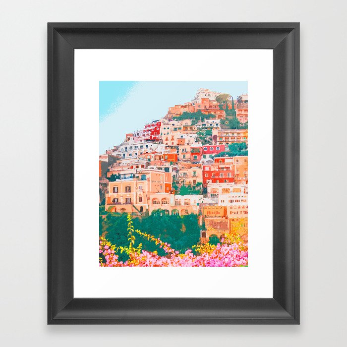 Positano, beauty of Italy Framed Art Print