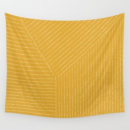 Lines (Mustard Yellow) Wall Tapestry