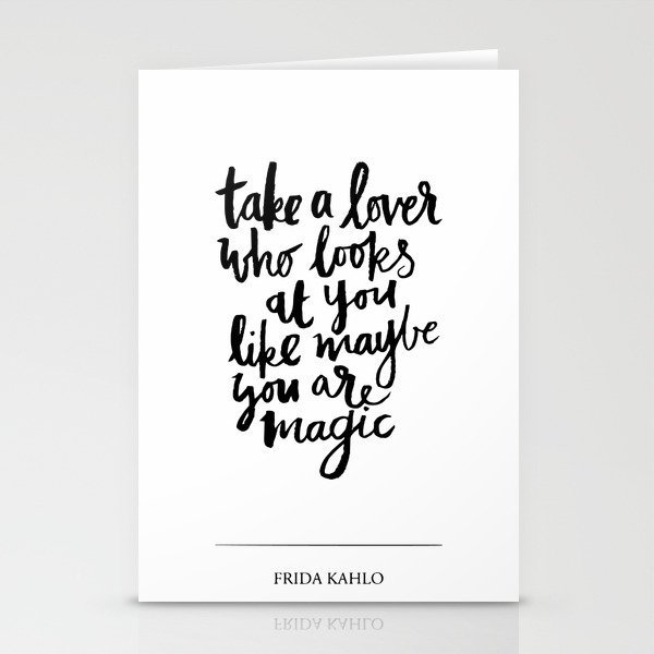 take a lover Stationery Cards