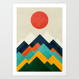 The hills are alive Art Print