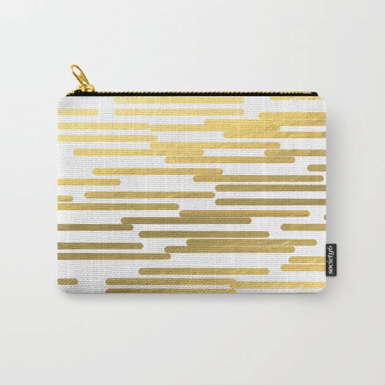 Gold Bars - trendy hipster gold foil shiny sparkle gilded gold bars money art print phone case Carry-All Pouch