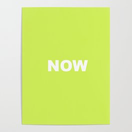 NOW CYBER GREEN COLOR Poster