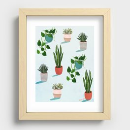 House Plants Recessed Framed Print