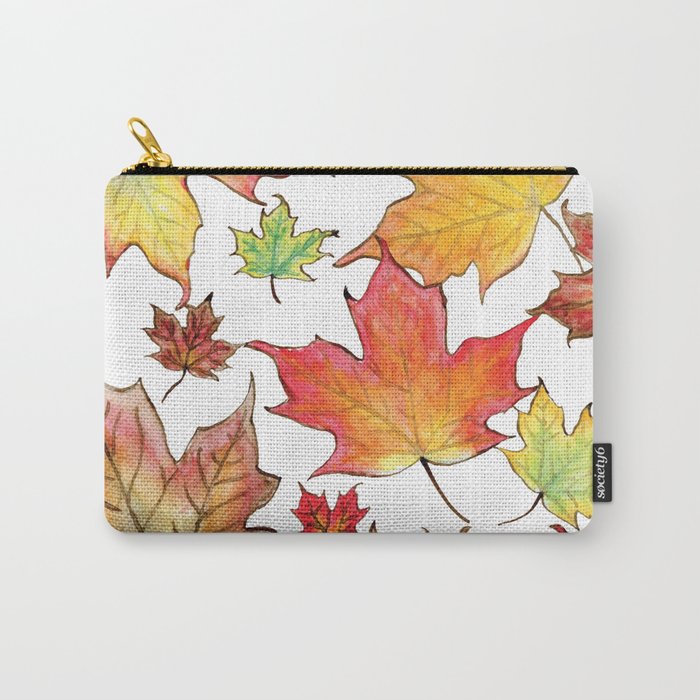 Autumn Maple Leaves Carry-All Pouch