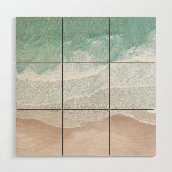 Birds View Sea Wood Wall Art