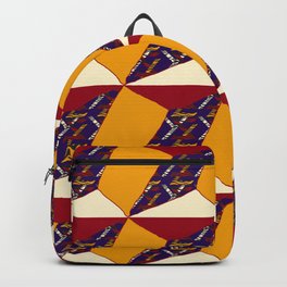 GRAPHIC PATCHWORK Backpack | Colorful, Fancy, Colored, Typography, Letters, Red, Retro, Color Block, Graphicdesign, 3D 