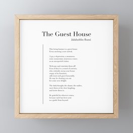 The Guest House by Rumi Framed Mini Art Print