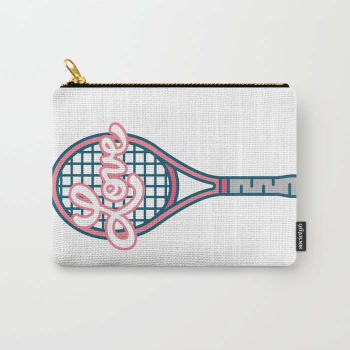 Tennis Ball Racket Game Sport Love Carry-All Pouch
