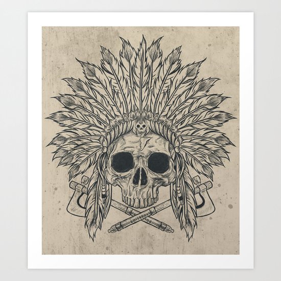 The Dead Chief Art Print