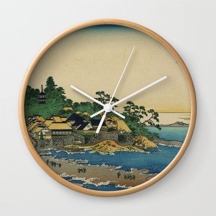 Enoshima in Sagami Province Katsushika Hokusai (Japanese, 1760-1849) Wall Clock