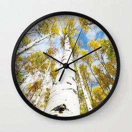 Aspen Trees in Nature Wall Clock