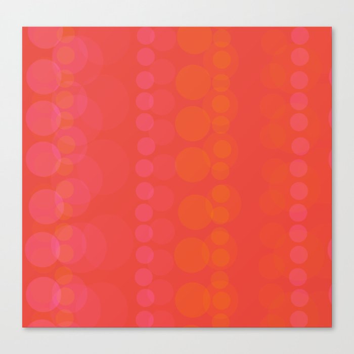 String of Pink Pearls Canvas Print