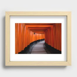 Torii Gates, Kyoto, Japan Recessed Framed Print