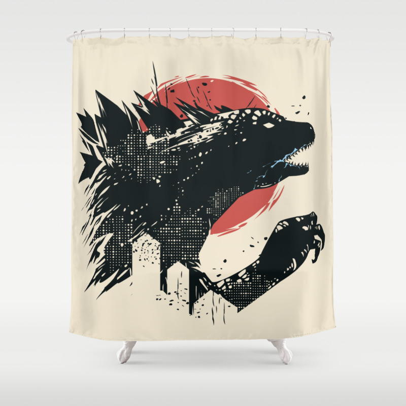 Godzilla Shower Curtain By Original Wicked Society6