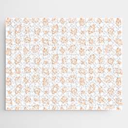 Orange Gems Pattern Jigsaw Puzzle