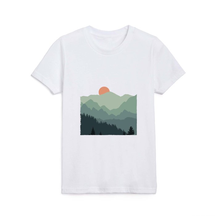 Mountain sunset Kids T Shirt