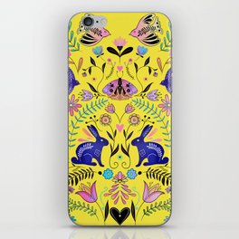 Folk Art - Happy Florals iPhone Skin