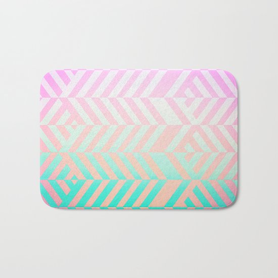 Chevron pattern Bath Mat